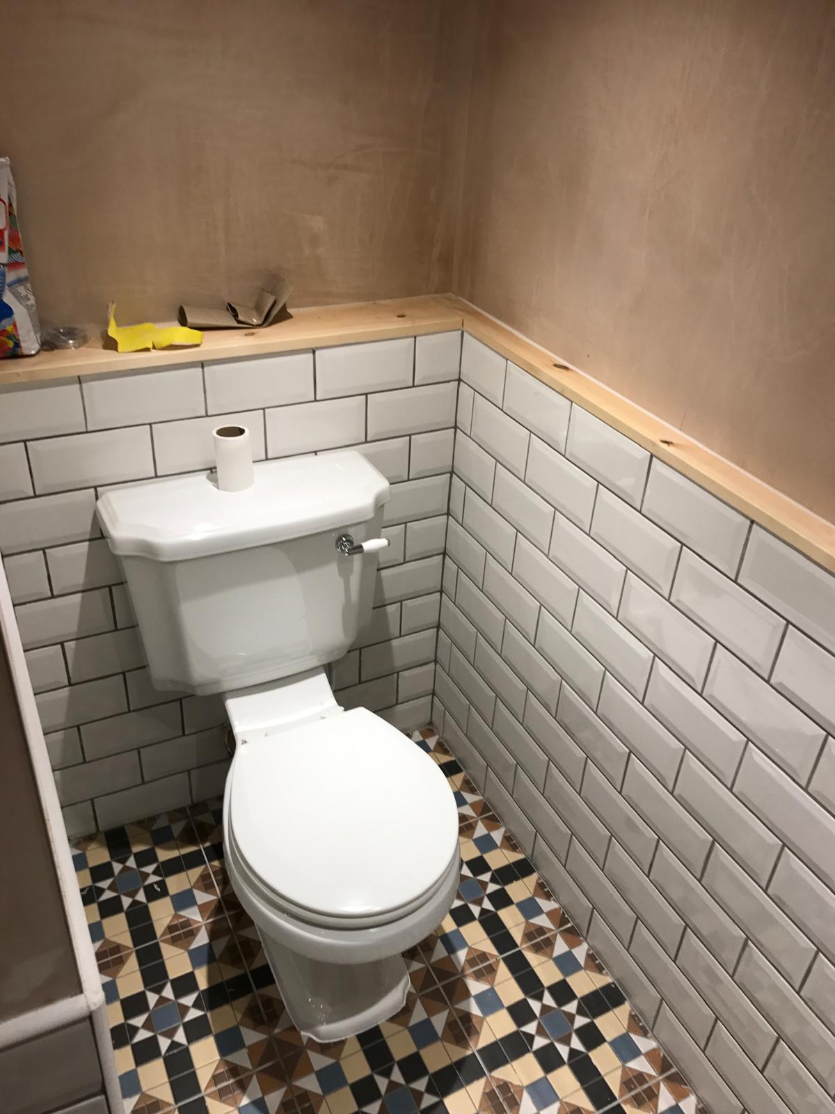Cloakroom fit-out after the work
