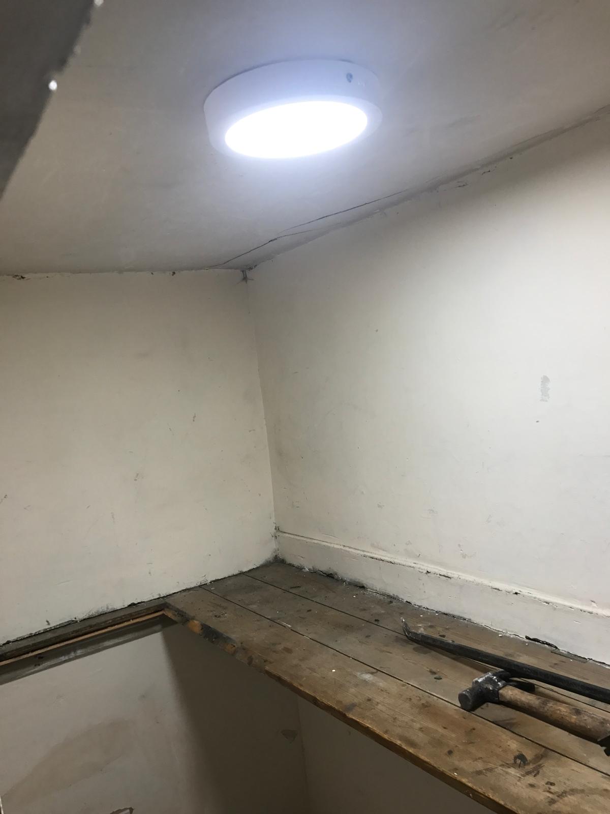 Cloakroom fit-out before the work