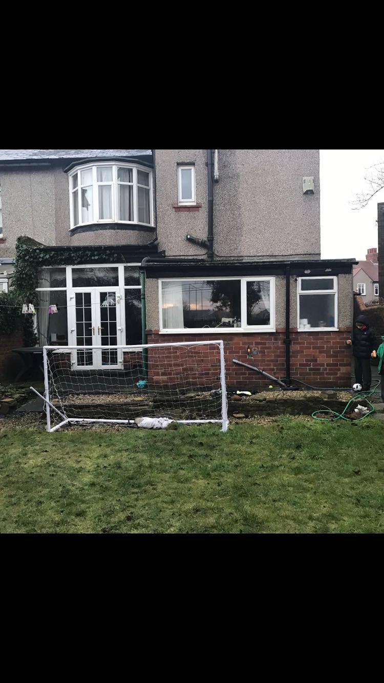 Rear extension before the work