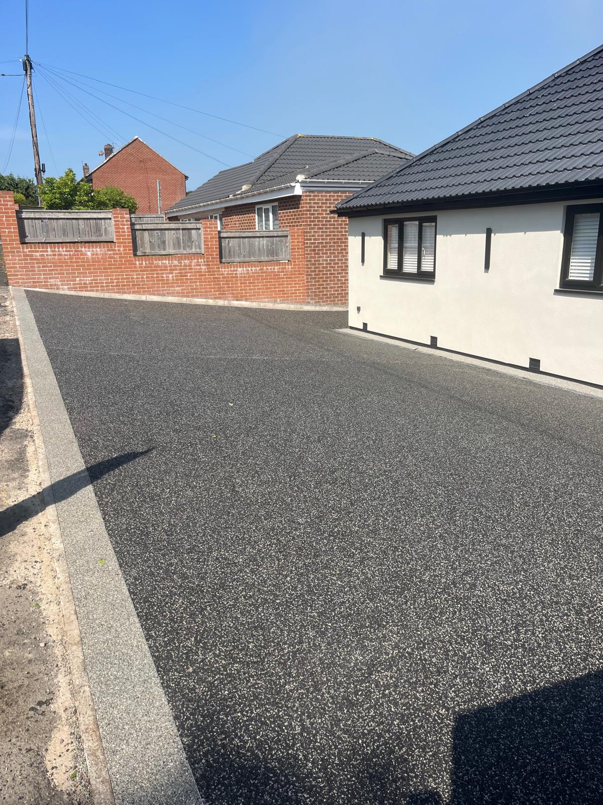 Resin driveway after the work